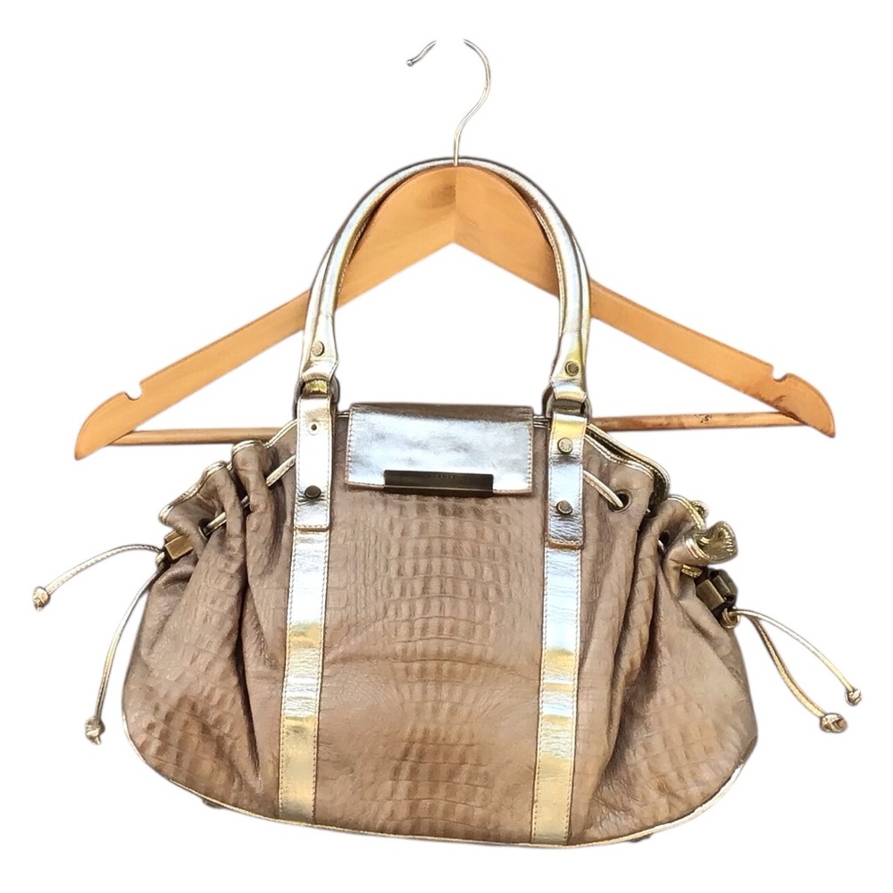 Casadei 🇮🇹 Italian Soft Leather Gold Bag